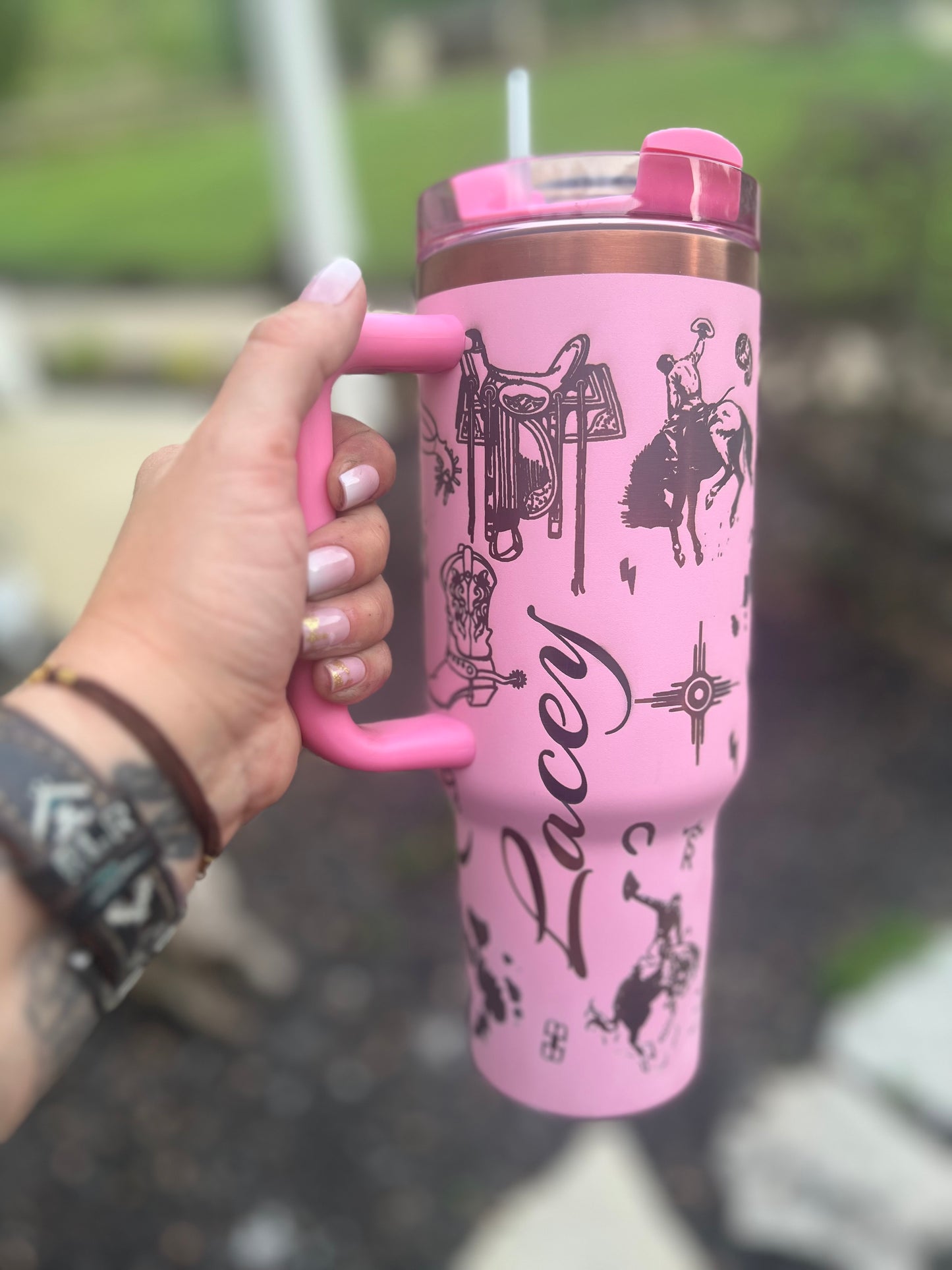 Copper Engraved Tumblers-40oz