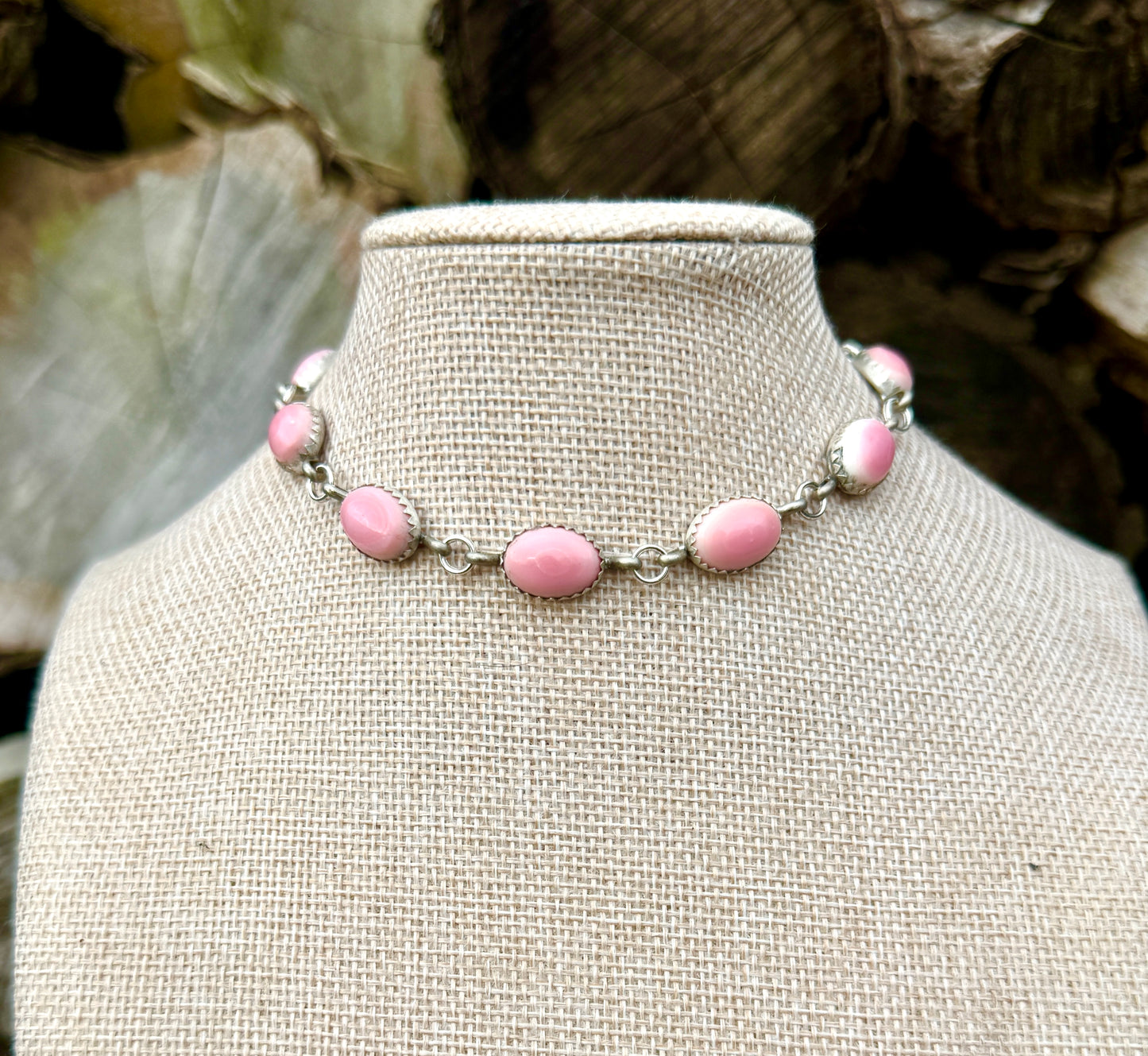 Pink conch choker (made to order)