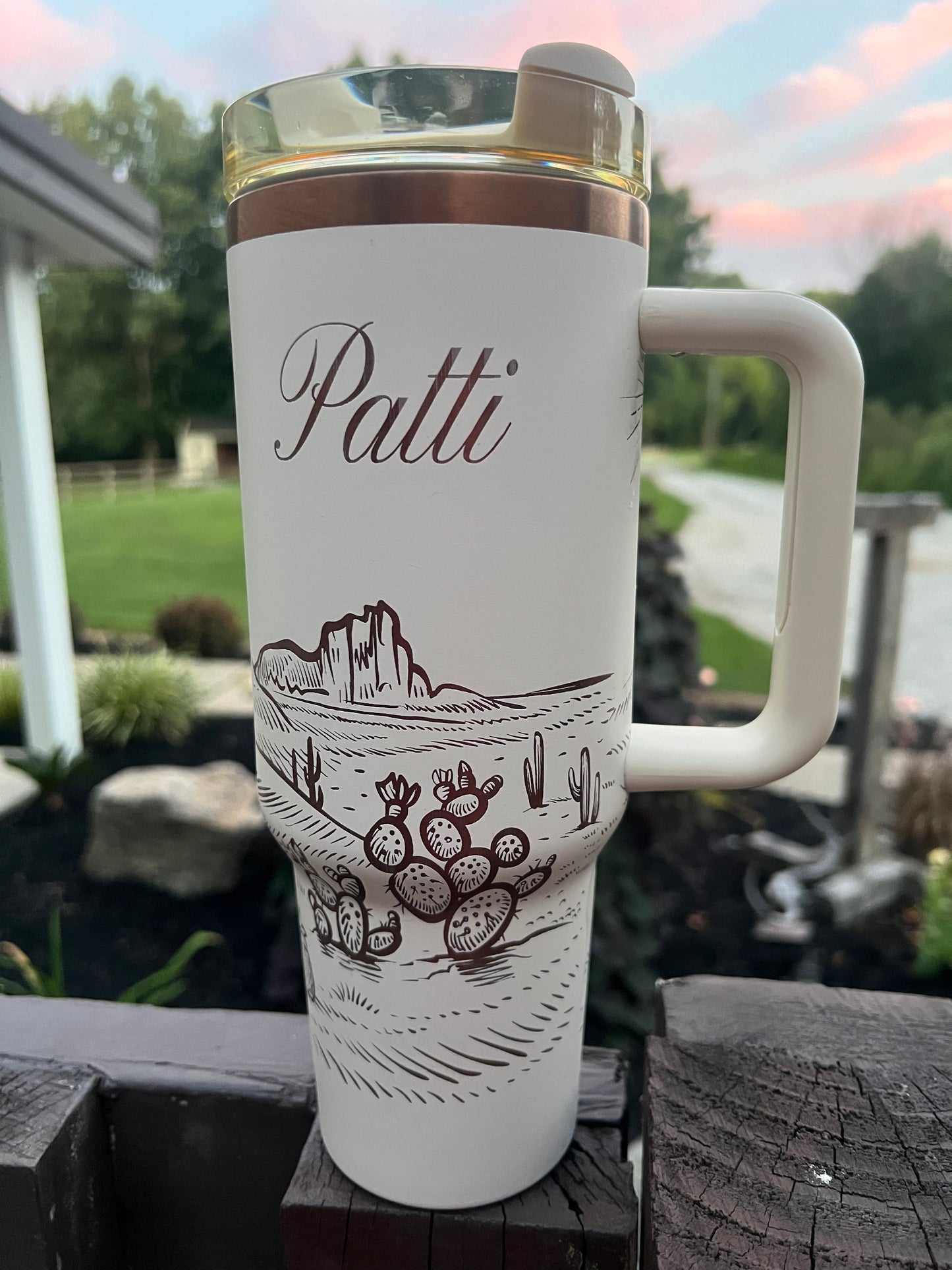 Copper Engraved Tumblers-40oz