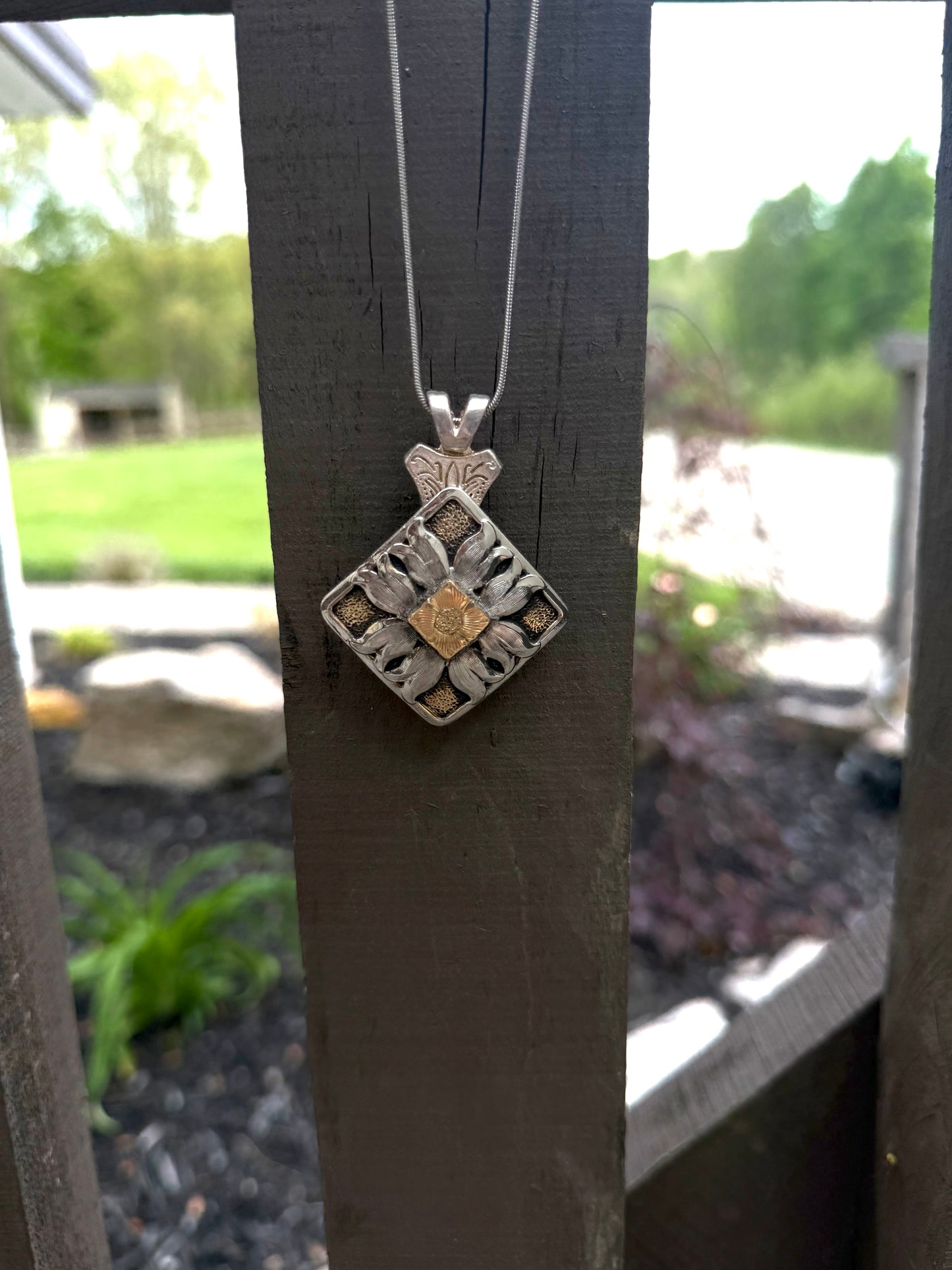 Handmade concho necklace