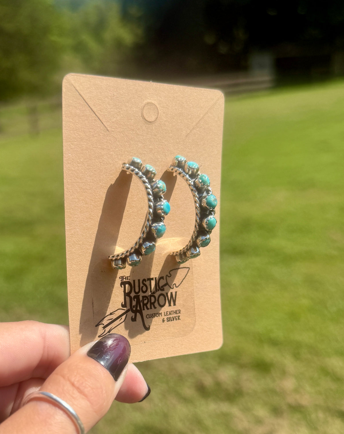 Earrings 1/2 hoops (made to order)