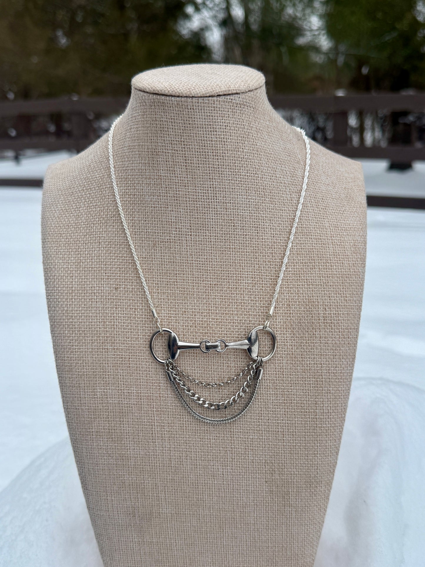 Snaffle necklace