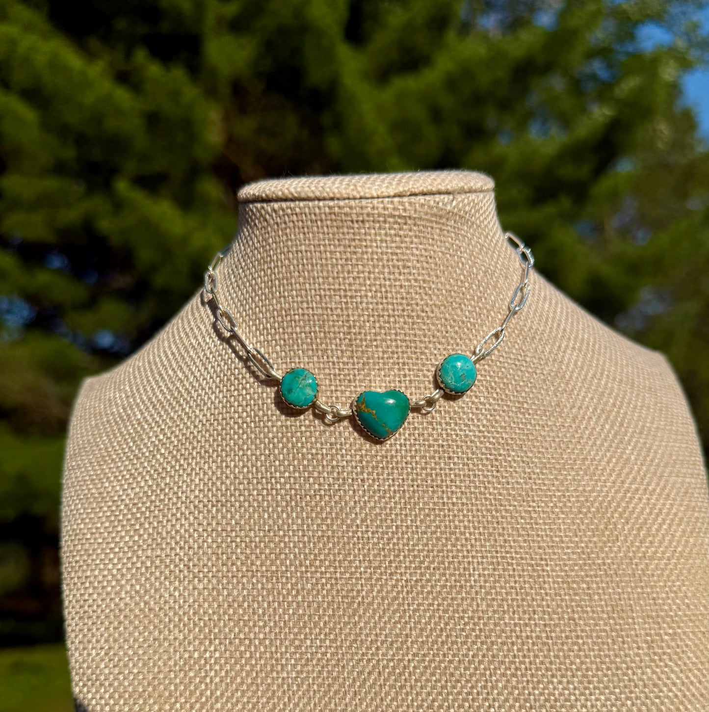 Heart choker adjustable (made to order)