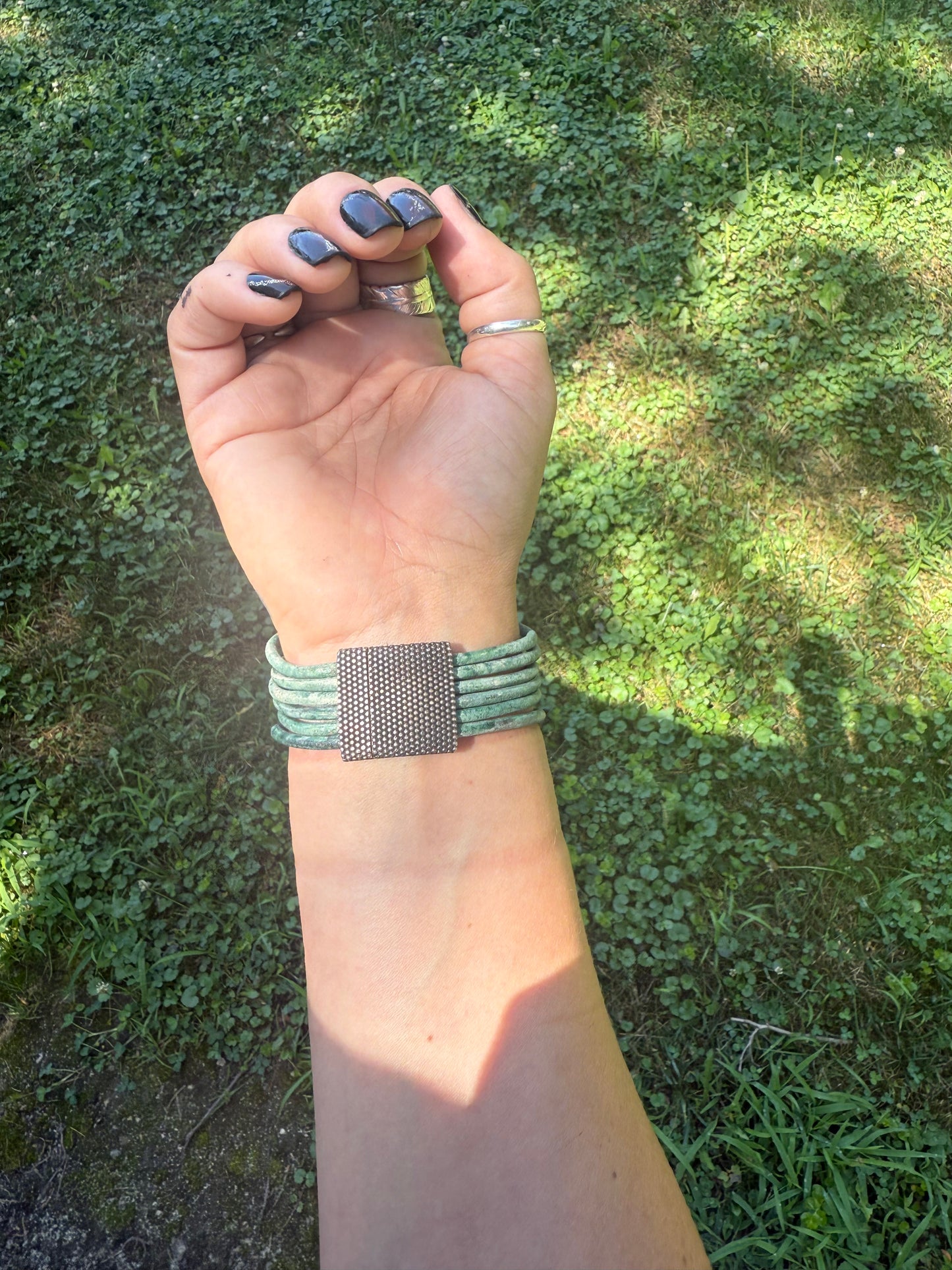 Leather wrap bracelet