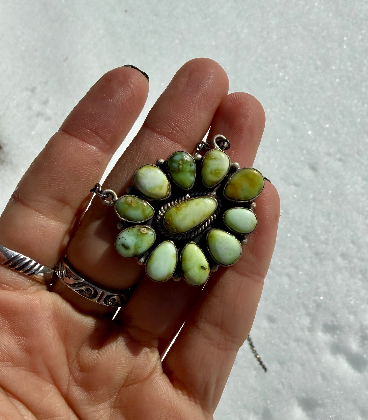 Palomino cluster necklace (top row)