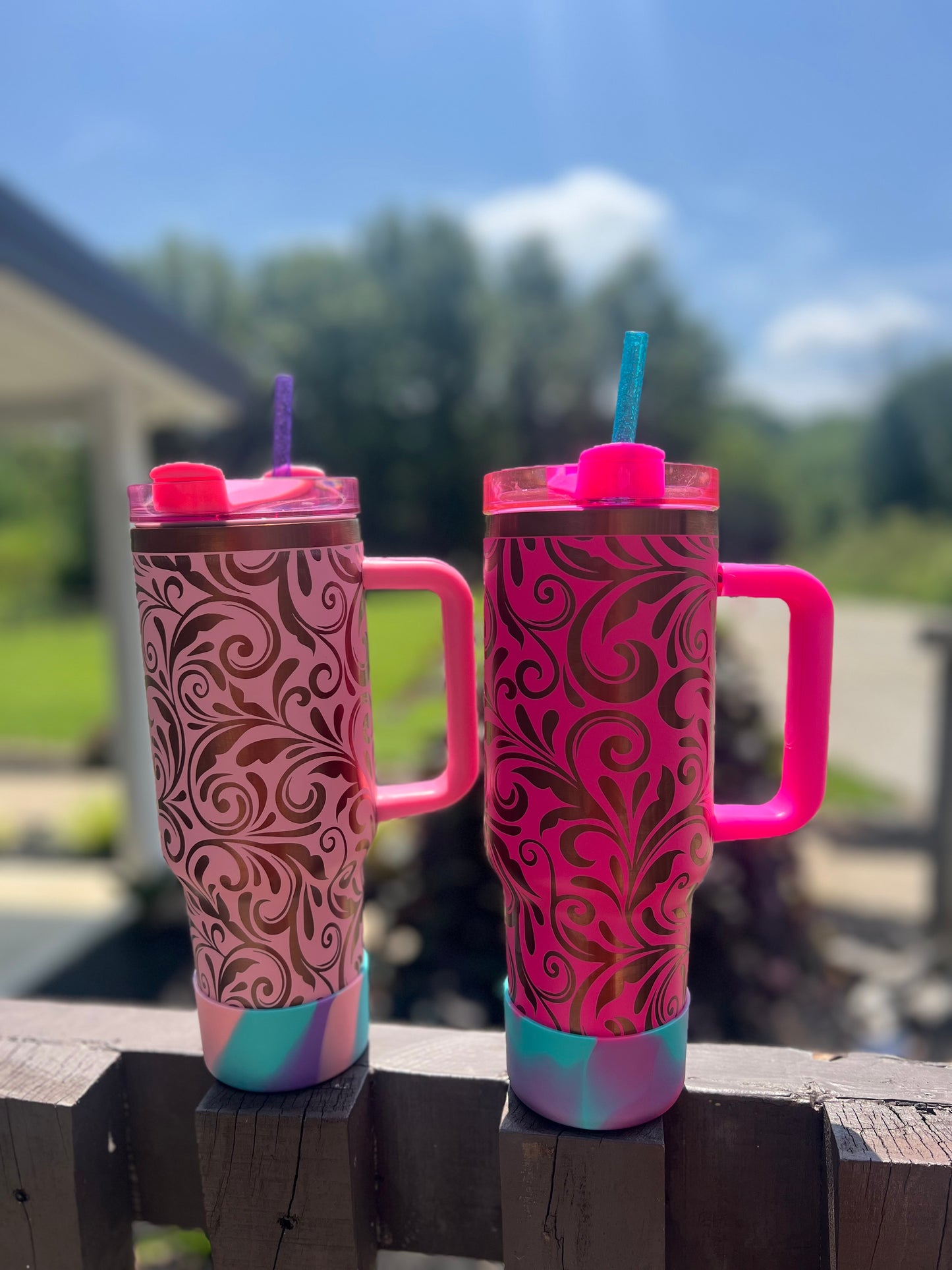 Copper Engraved Tumblers-40oz