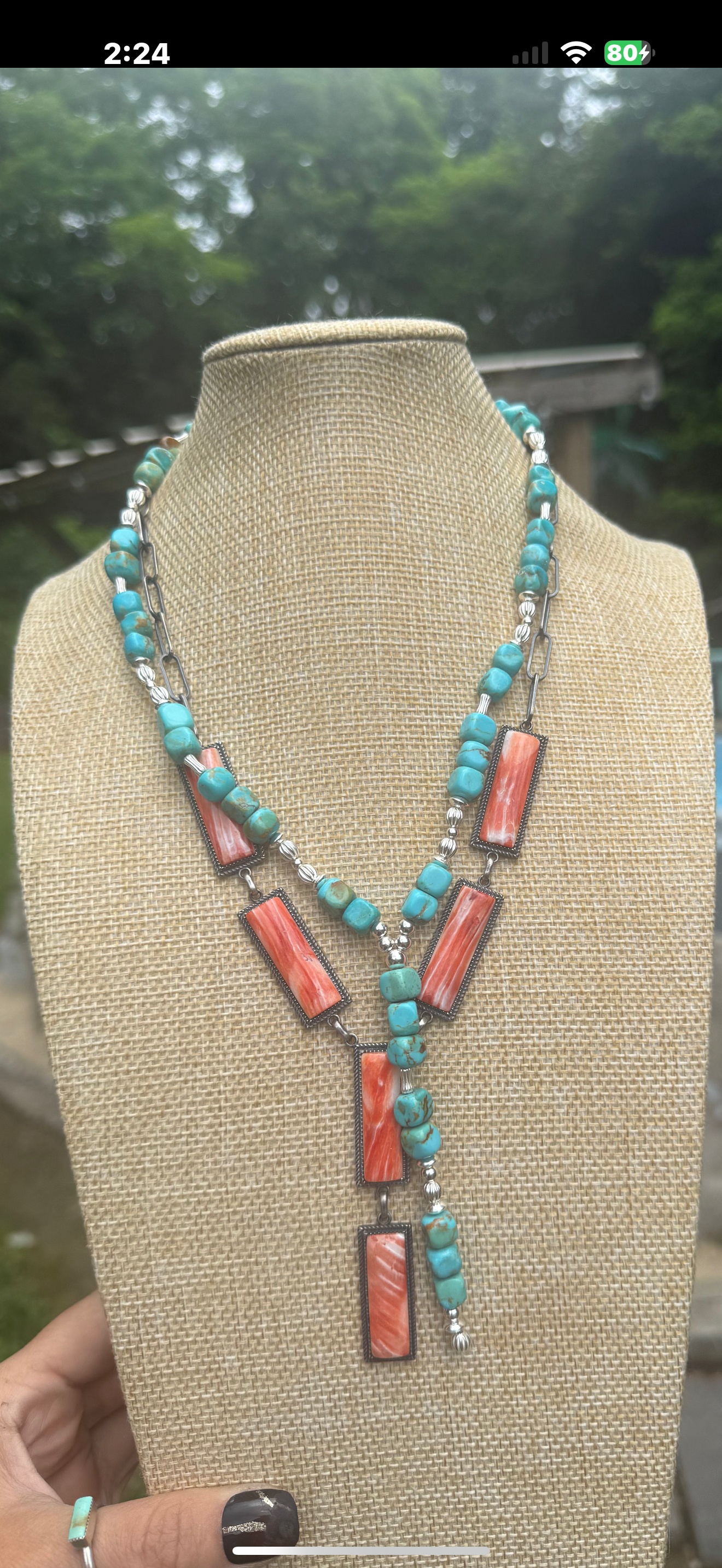 Genuine high grade turquoise necklace