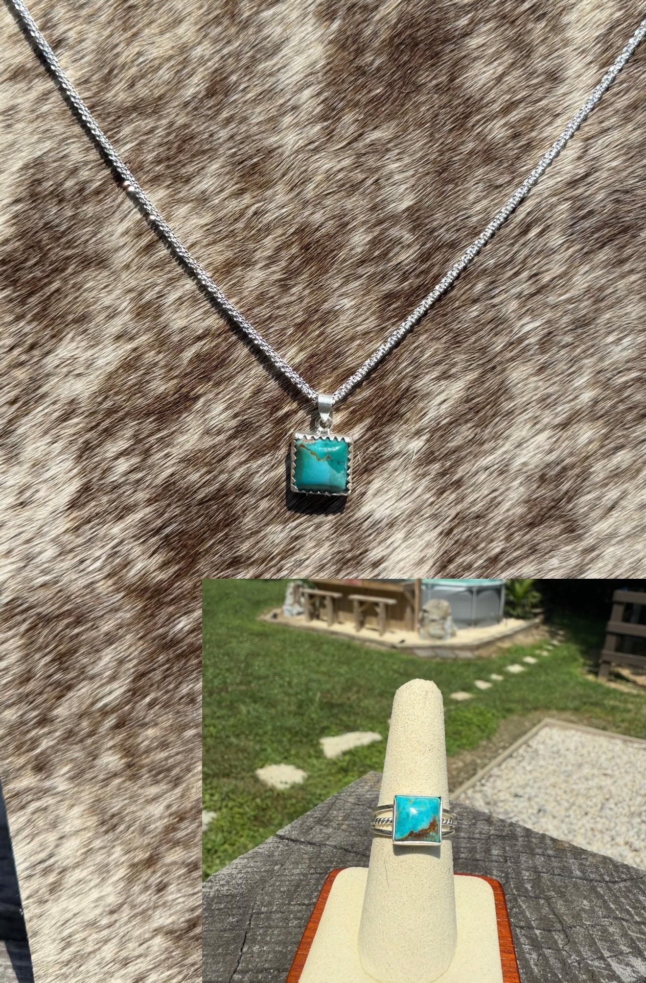 Dainty turquoise necklace (made to order)