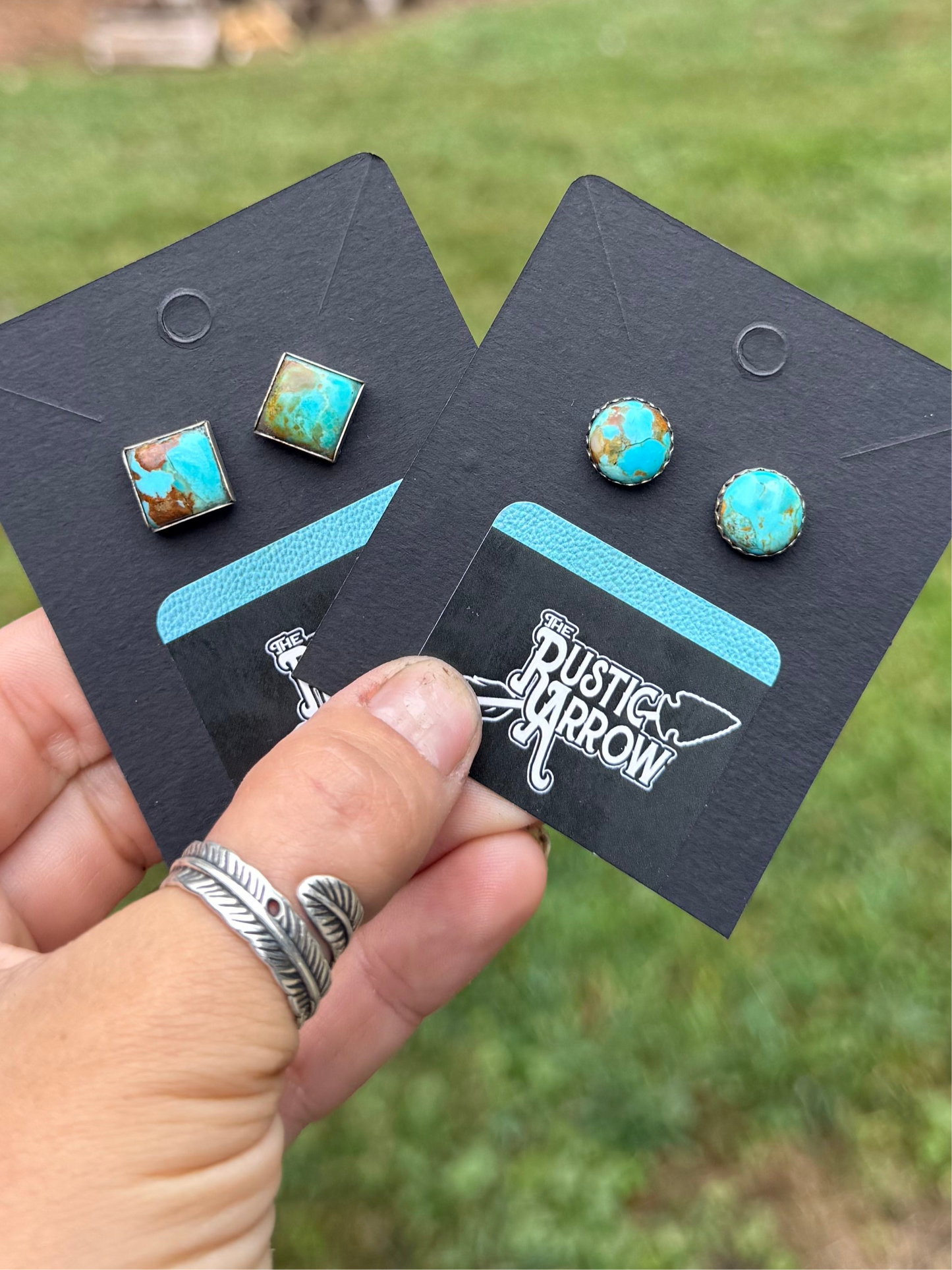 Turquoise studs