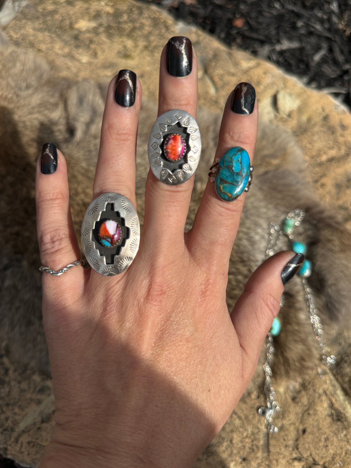 Turquoise ring, size 6