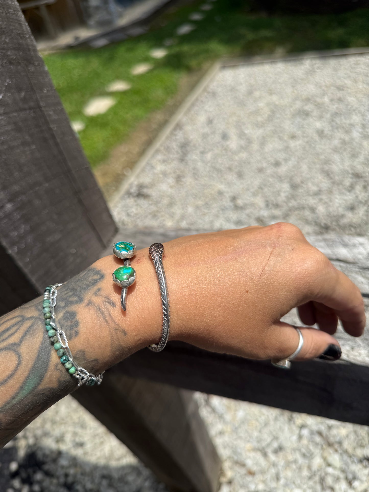 Sonoran snake cuff (made to order)