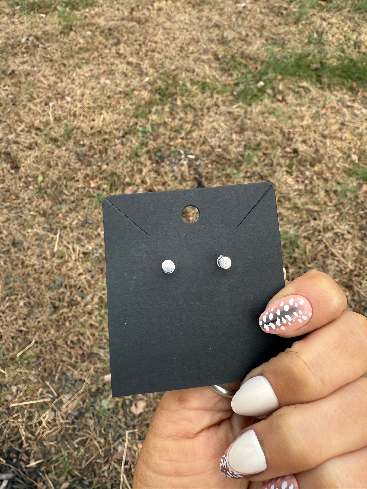 Flat back stud earrings (made to order)