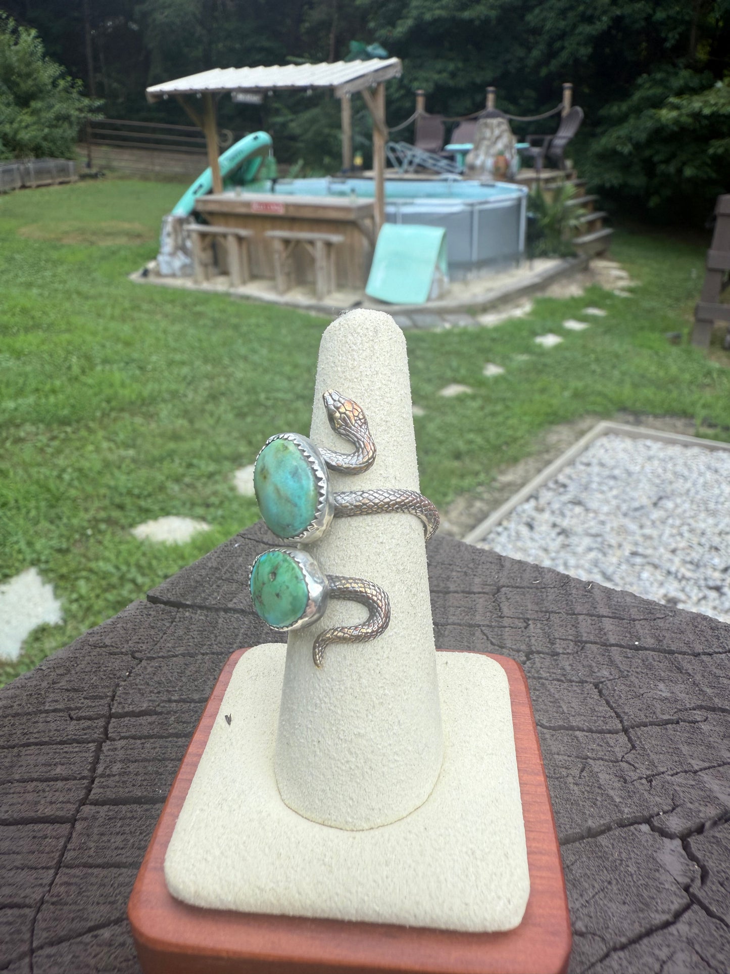 Sonoran snake ring (made to order)