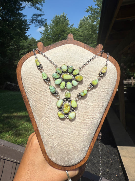 Palomino cluster necklace (top row)