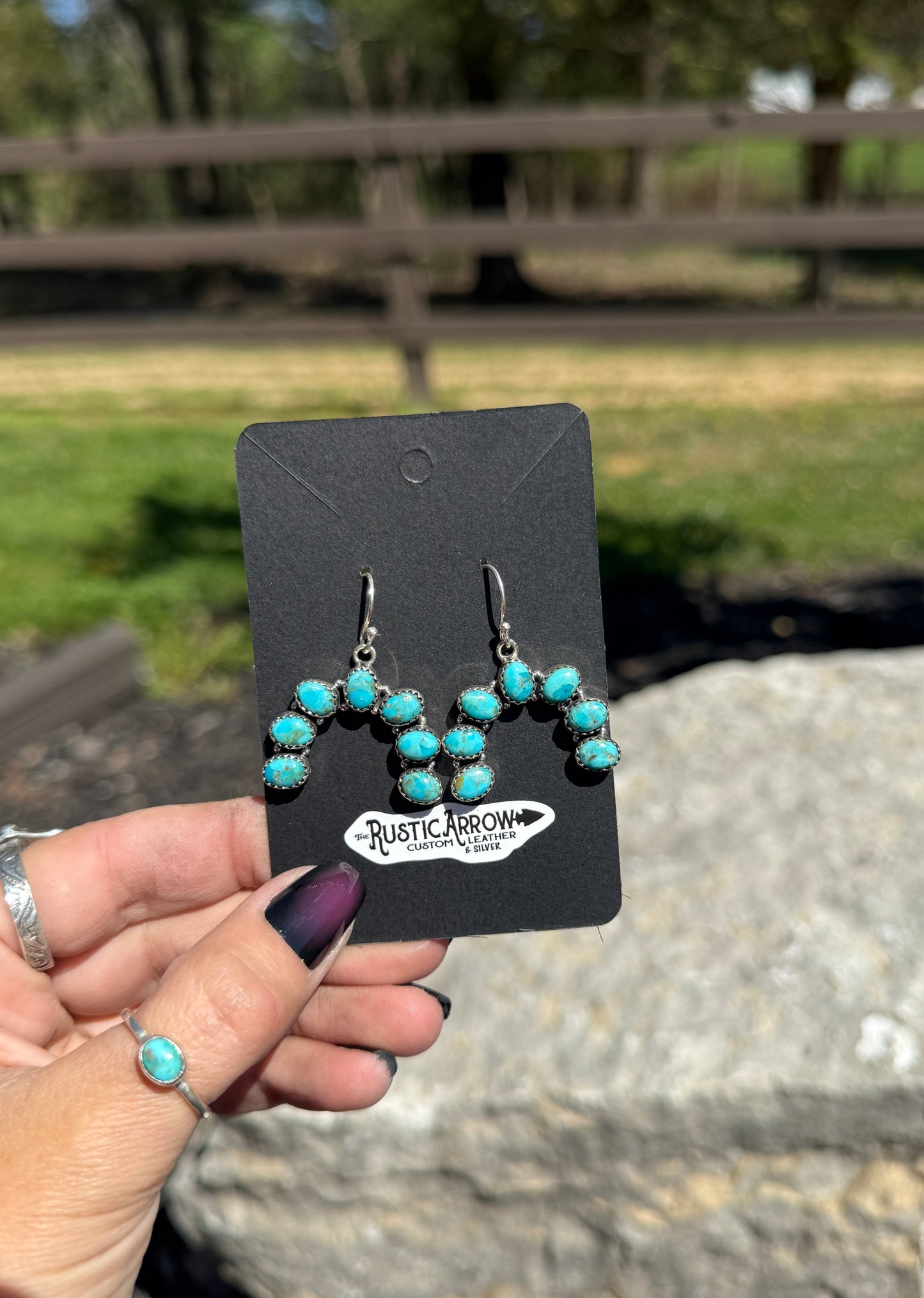 Turquoise dangles (made to order)