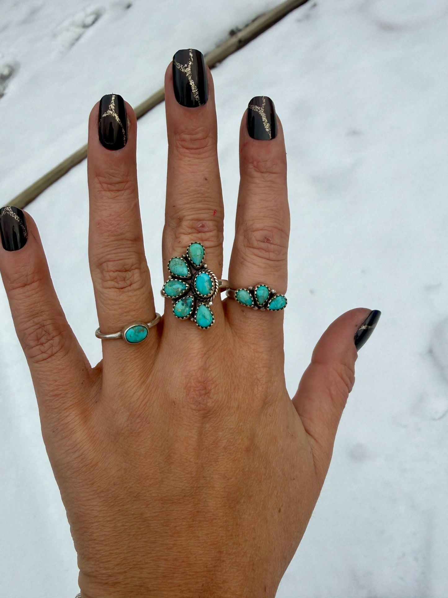 Single stone turquoise ring