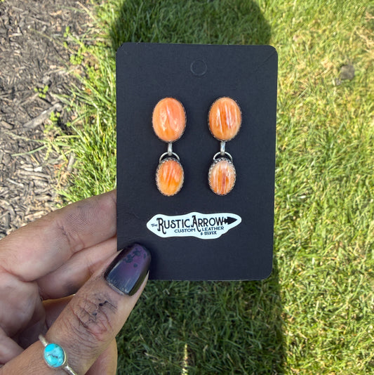 Spiny stud earrings (made to order)