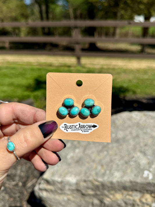Turquoise studs (made to order)
