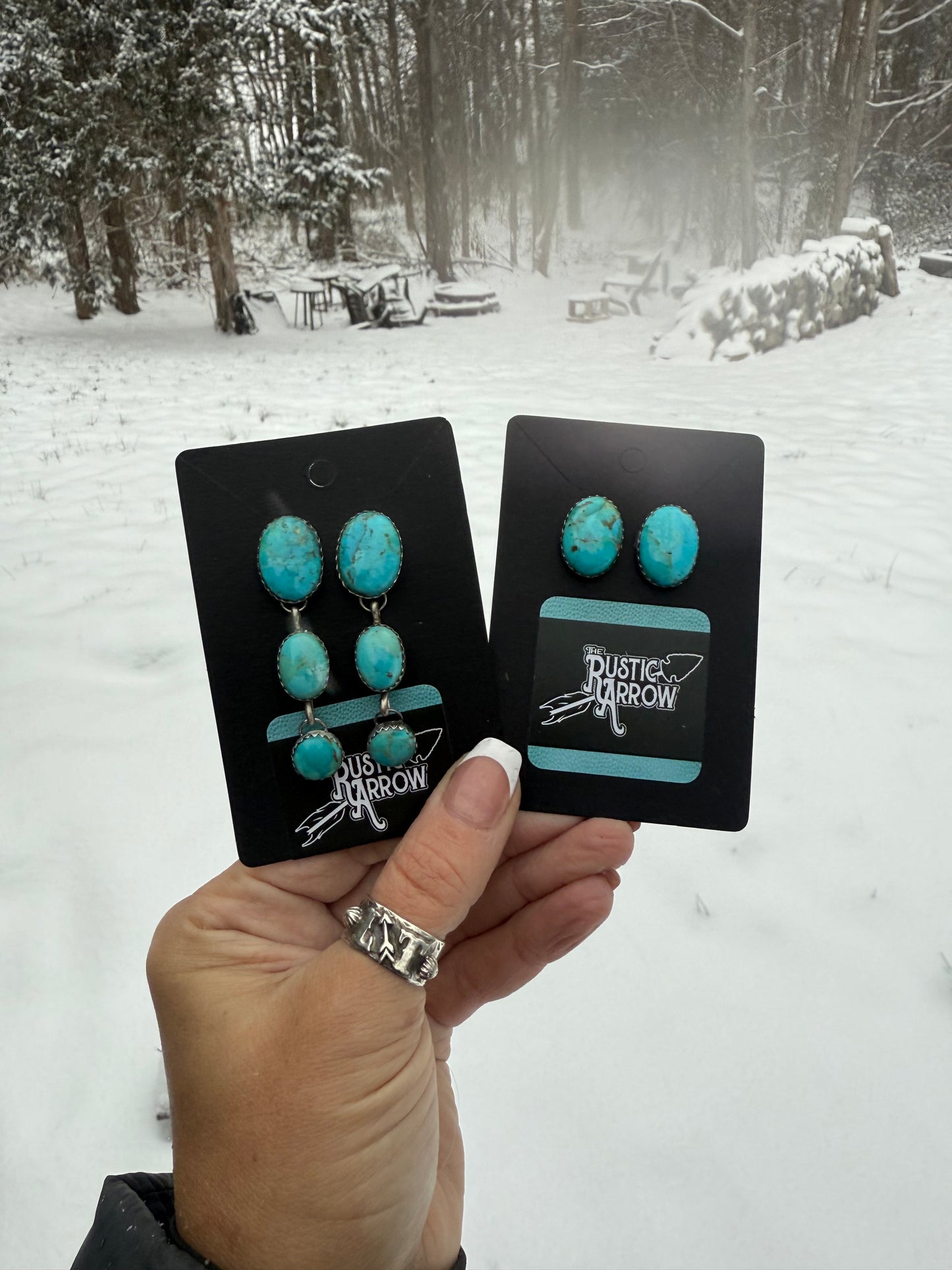 Turquoise earrings (made to order)