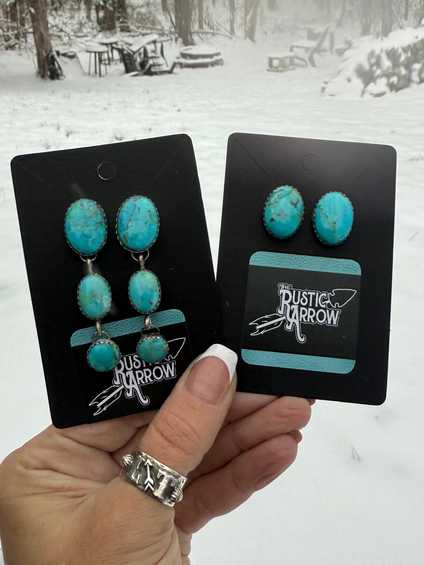 Turquoise earrings (made to order)