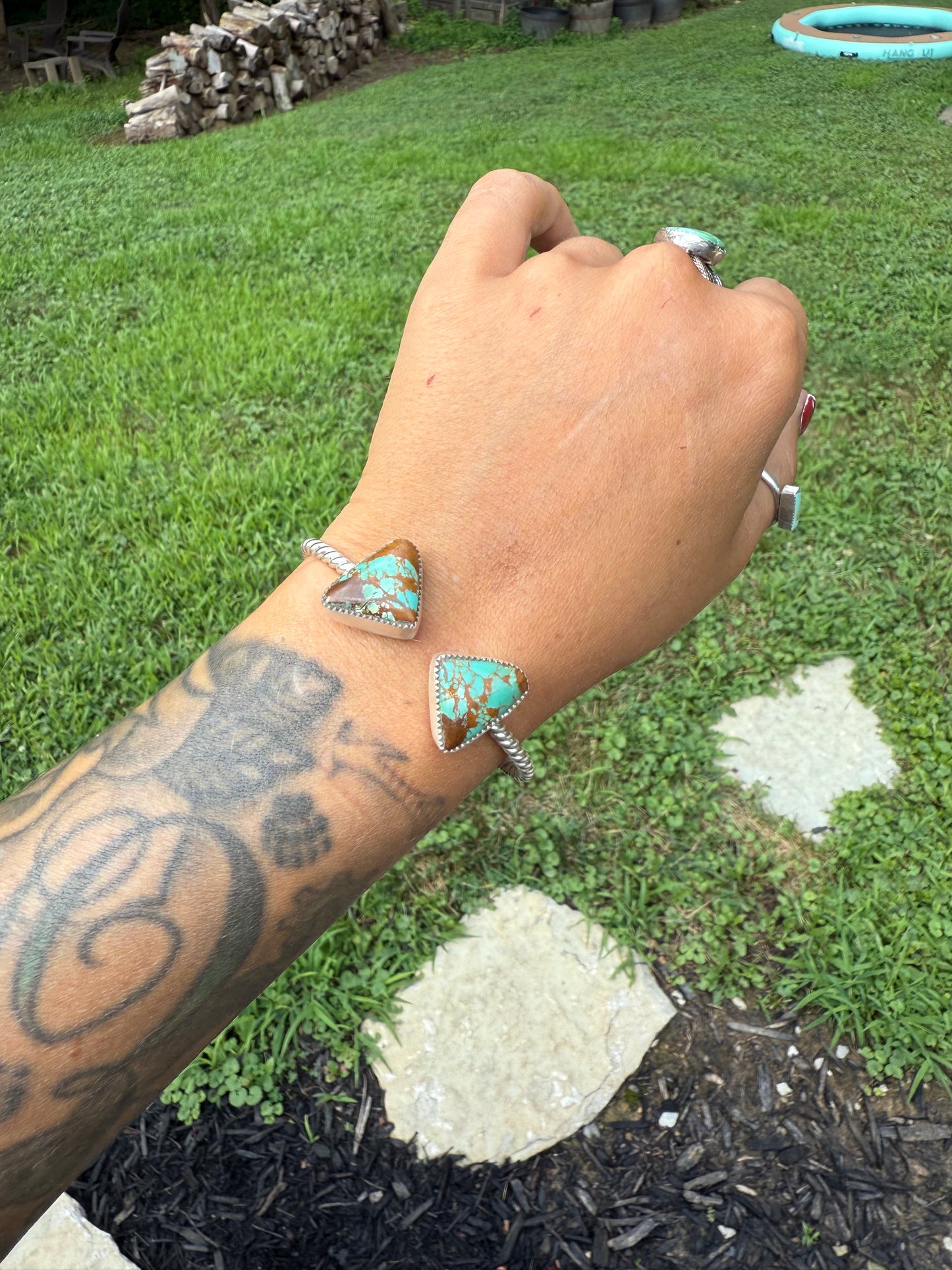 Kings Manassa turquoise cuff