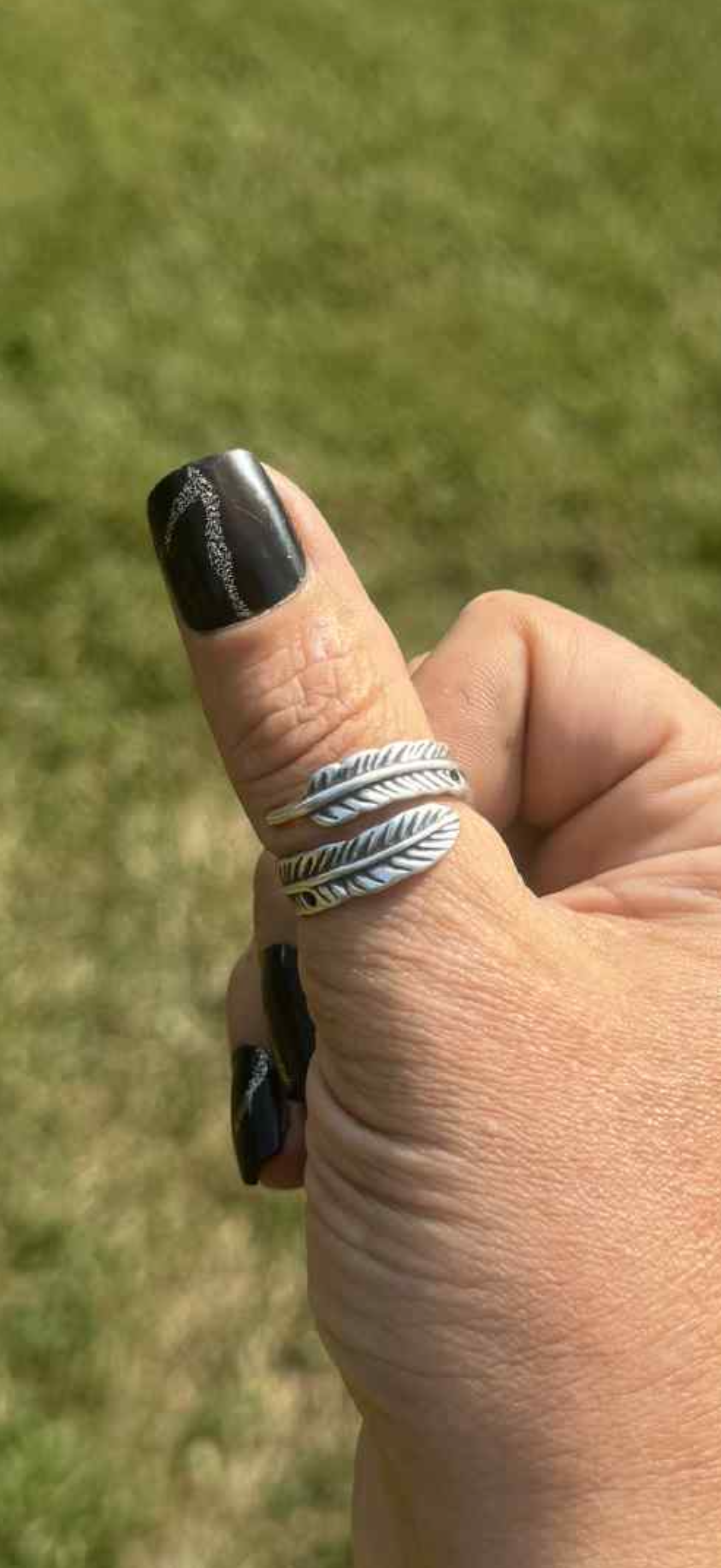 Feather wrap ring