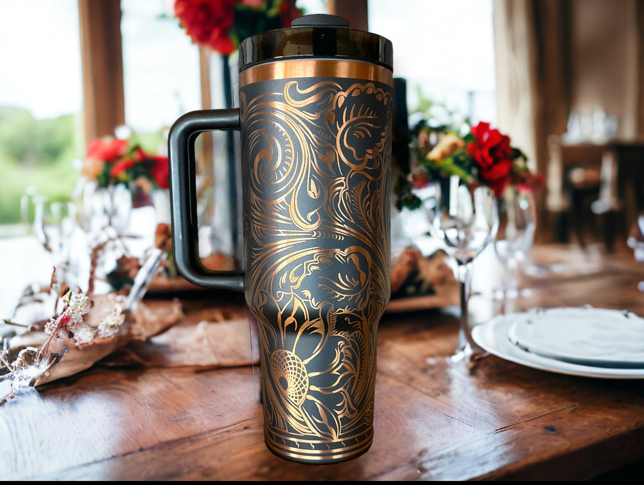 Copper Engraved Tumblers-40oz