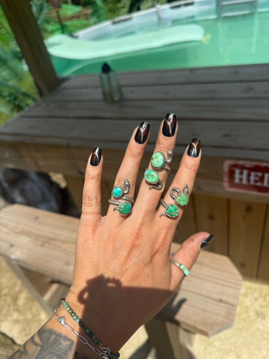 Sonoran snake ring (made to order)
