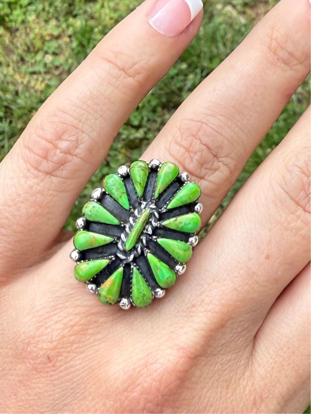 Green turquoise ring