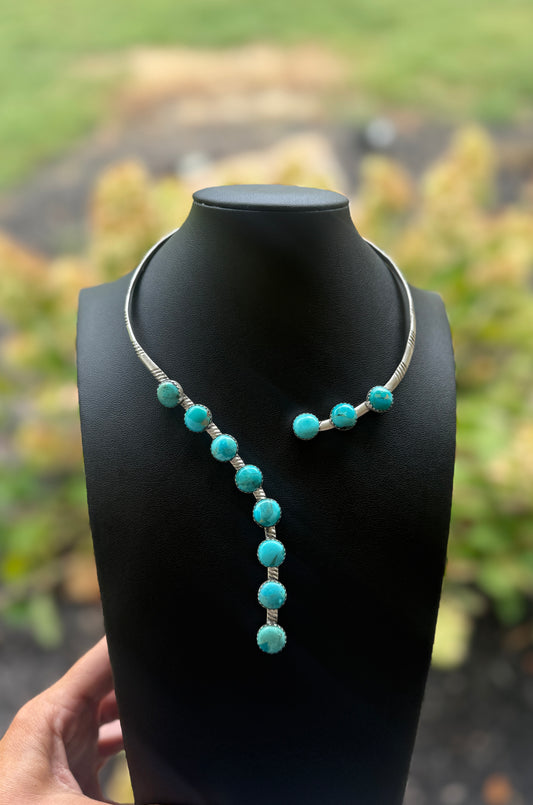 1 “The Driftwood” Custom necklace- SHORT VERSION-ROUND STONES(made to order)