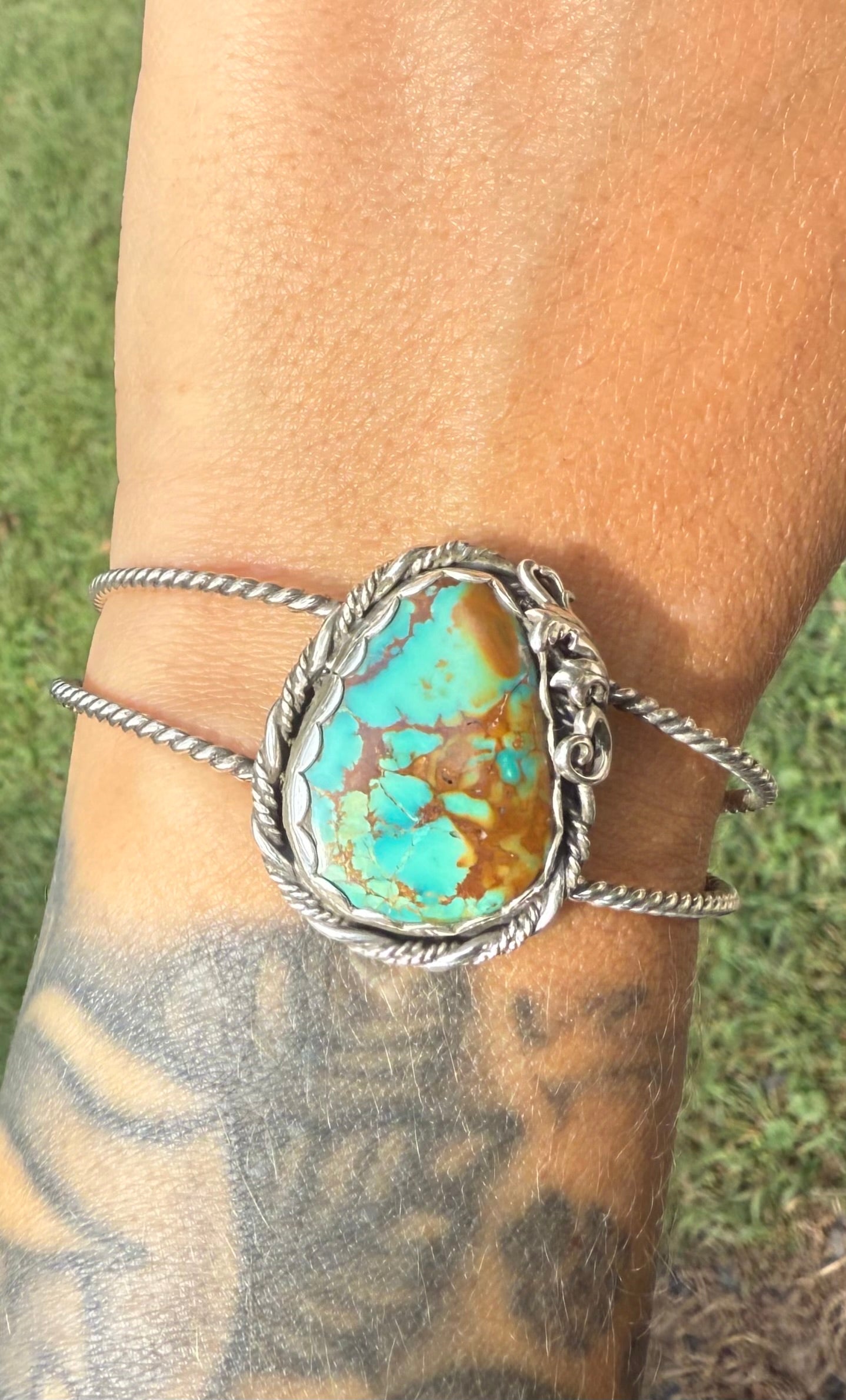 Pilot mountain turquoise cuff