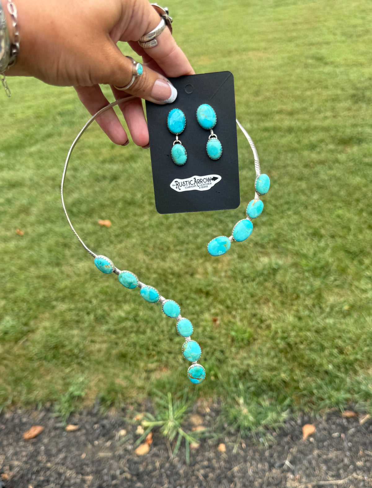 Turquoise earrings (made to order)