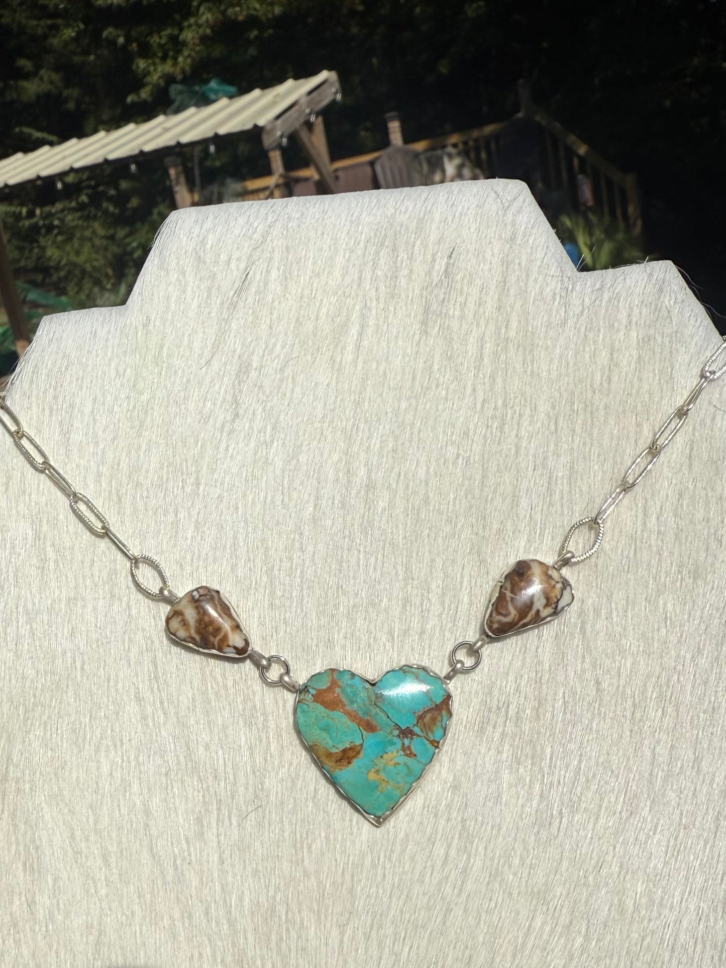 Kingman heart necklace