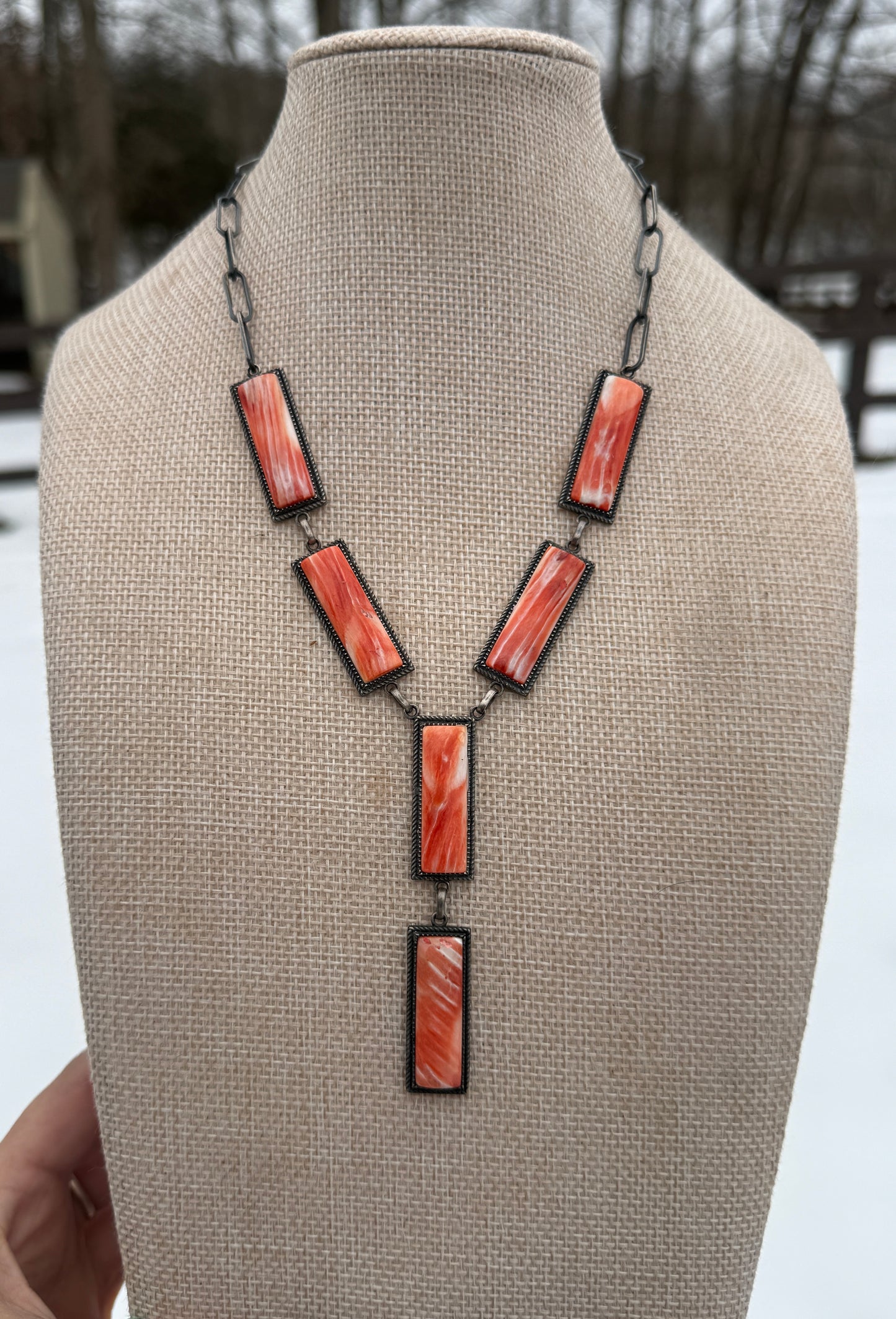 Spiny statement necklace