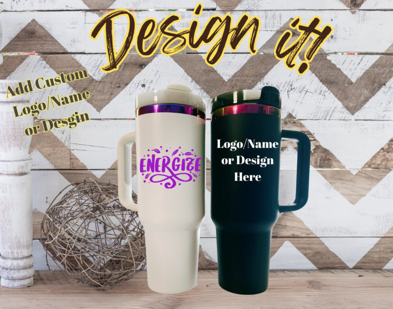 Copper Engraved Tumblers-40oz