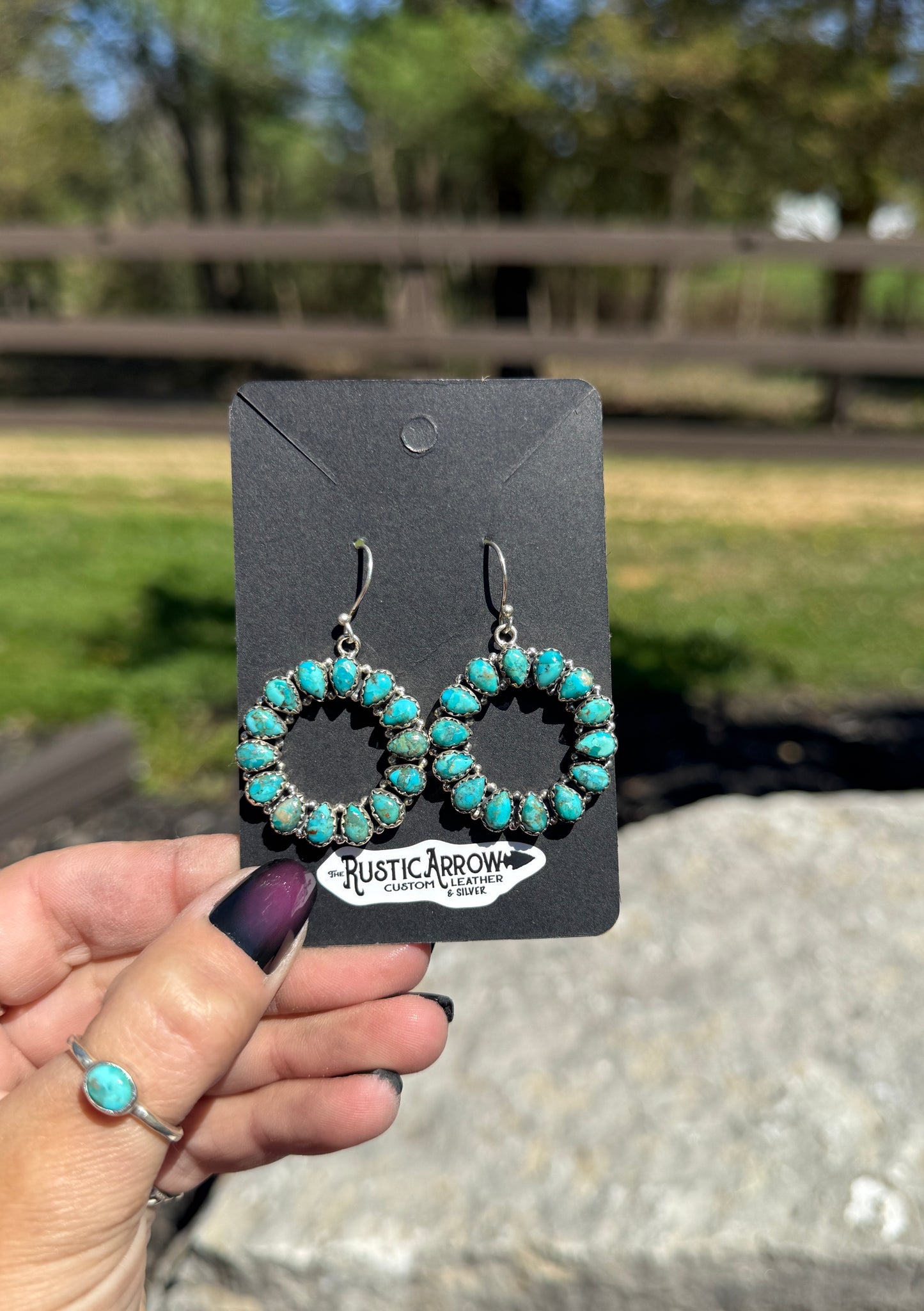 Turquoise dangles (made to order)