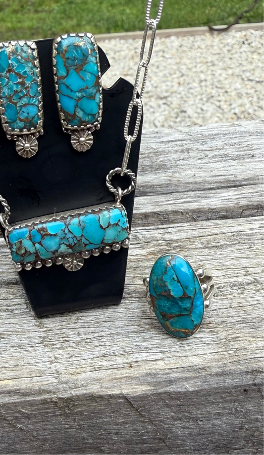 Turquoise ring, size 6