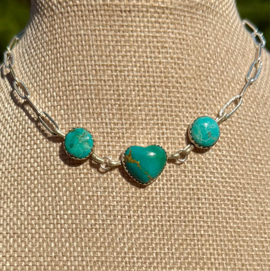 Heart choker adjustable (made to order)