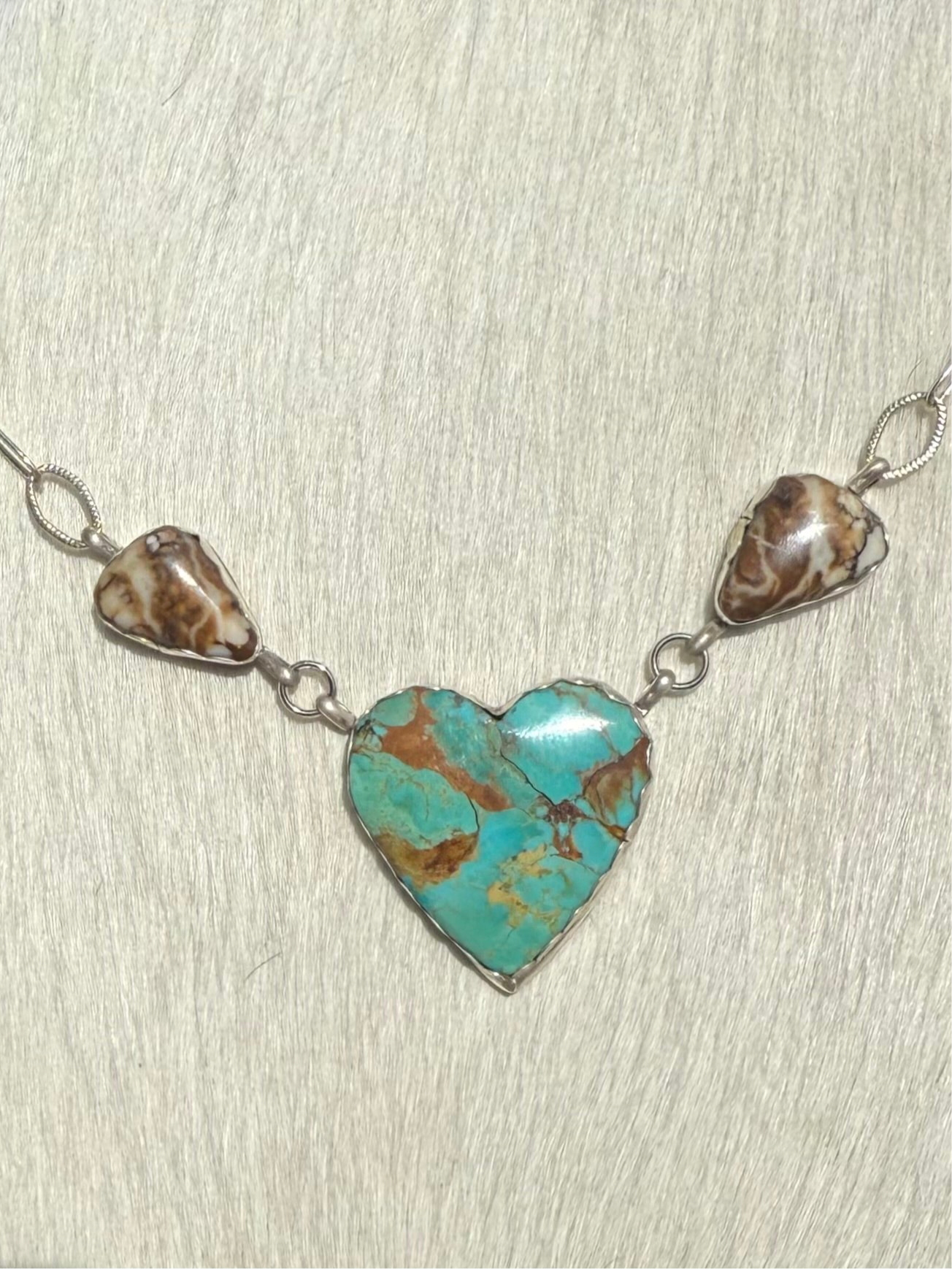 Kingman heart necklace